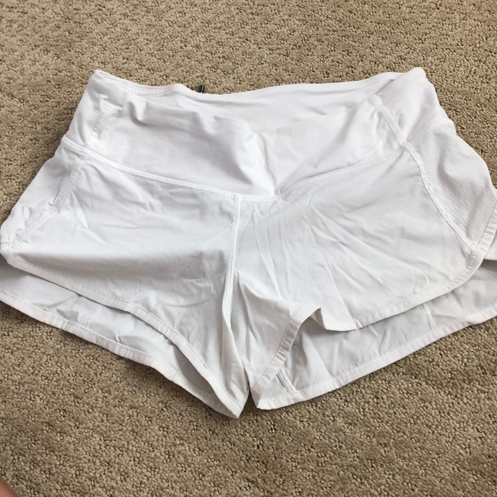 White Lululemon Shorts size 4